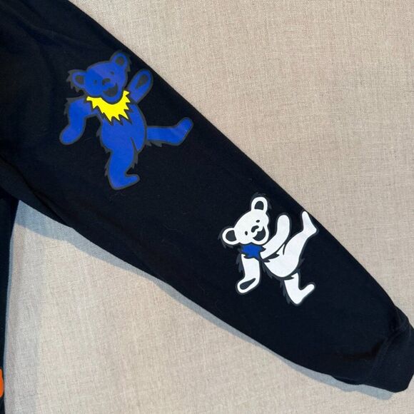 Grateful Dead Dancing Bears Long Sleeve T-Shirt Black Men’s Medium Band Tee - Picture 9 of 9